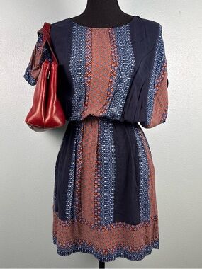 Ariat Western Cowgirl Printed Americana Shirt Dress Women’s Size Small
